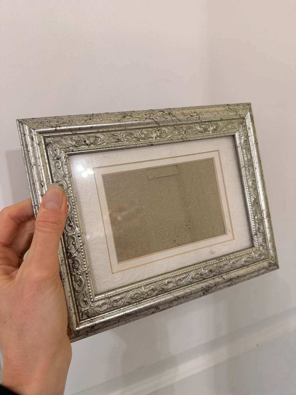 Ornate Frame Silver Scroll Antique Style Rococo Baroque Photo Picture Frame